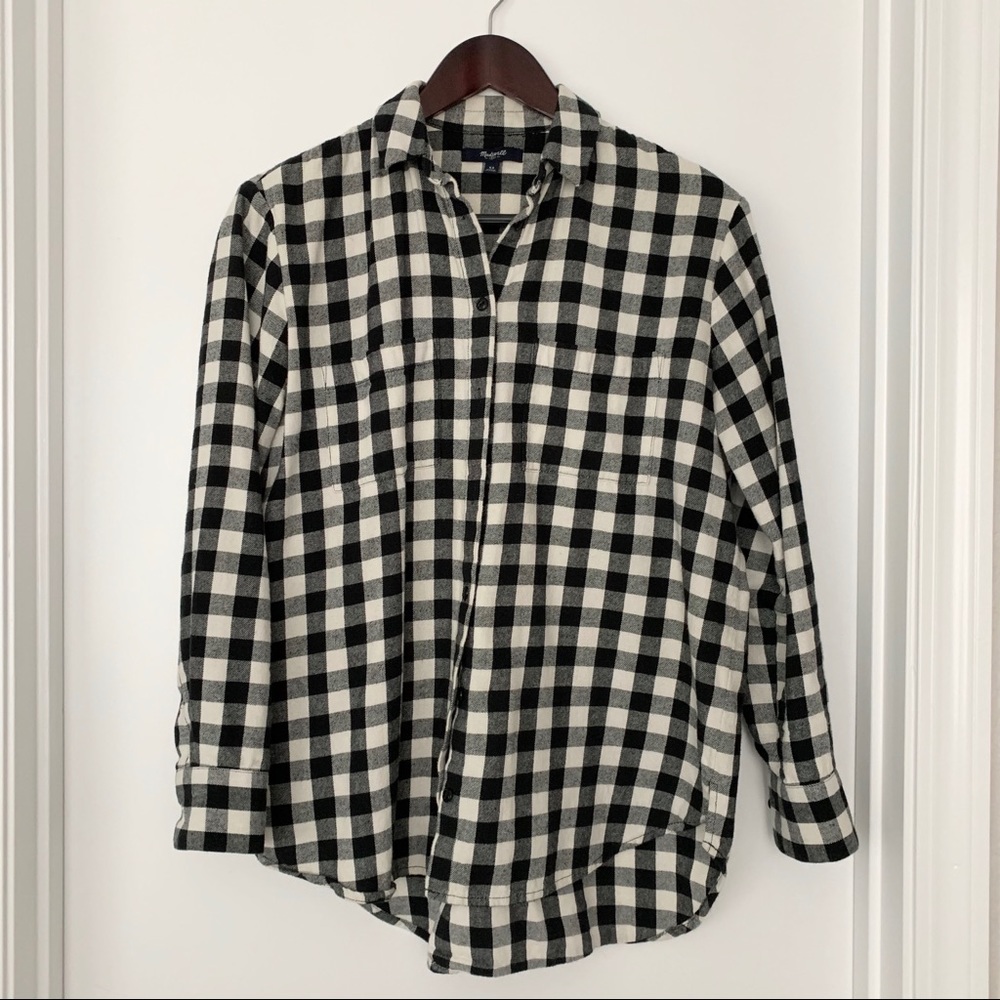 Madewell gingham flannel